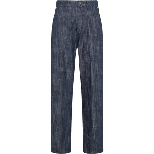 Baggy Jeans in Denim-Farbe Momoni - Momoni - Modalova