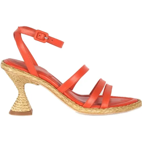 Raffia High Heel Sandals , female, Sizes: 7 UK - Paloma Barceló - Modalova