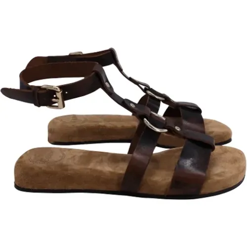 Pre-owned Leather sandals , female, Sizes: 6 UK - Chloé Pre-owned - Modalova