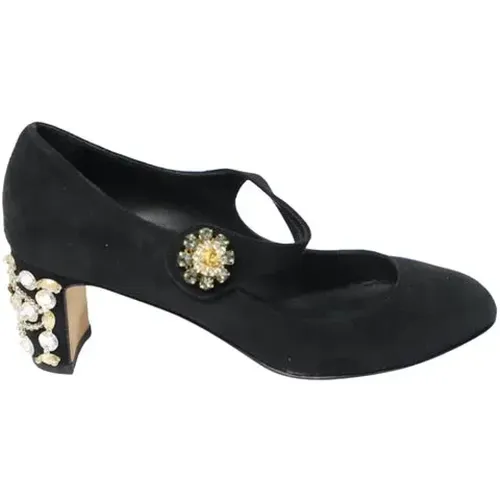 Pre-owned Suede heels , unisex, Sizes: 4 UK - Dolce & Gabbana Pre-owned - Modalova