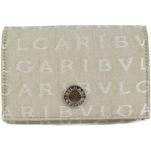 Pre-owned Canvas wallets , female, Sizes: ONE SIZE - Bvlgari Vintage - Modalova