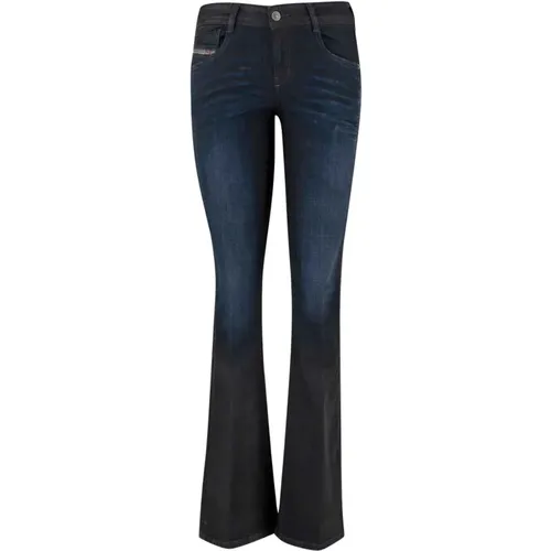 Stretch-Baumwolle Slim Fit Dunkel-Denim , Damen, Größe: W28 - Diesel - Modalova