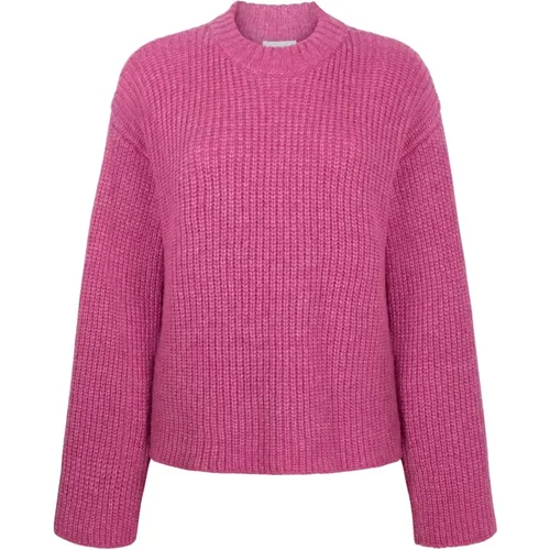 Stilvoller Rose Wollmischung Pullover , Damen, Größe: L - Jane Lushka - Modalova
