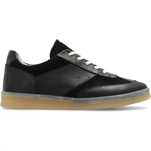 Leather sneakers , male, Sizes: 8 UK, 7 UK - MM6 Maison Margiela - Modalova