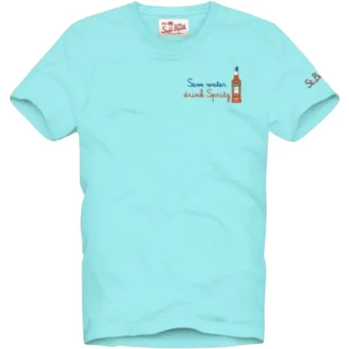 Short Sleeve Special Edition Aperol T-shirt , male, Sizes: S - MC2 Saint Barth - Modalova