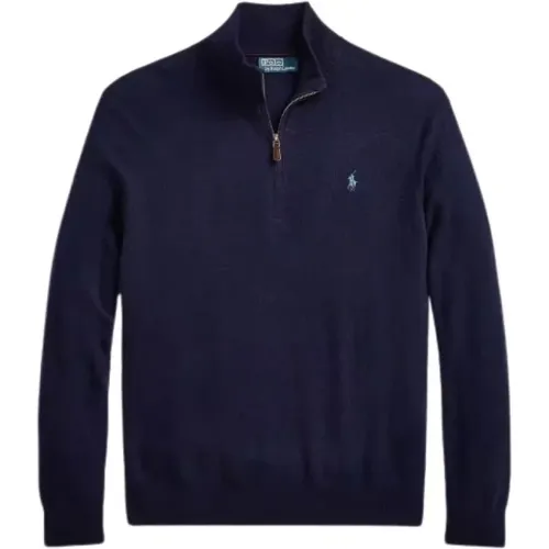 Merino Wool Half-Zip Sweater , male, Sizes: S, XL, L, M - Polo Ralph Lauren - Modalova