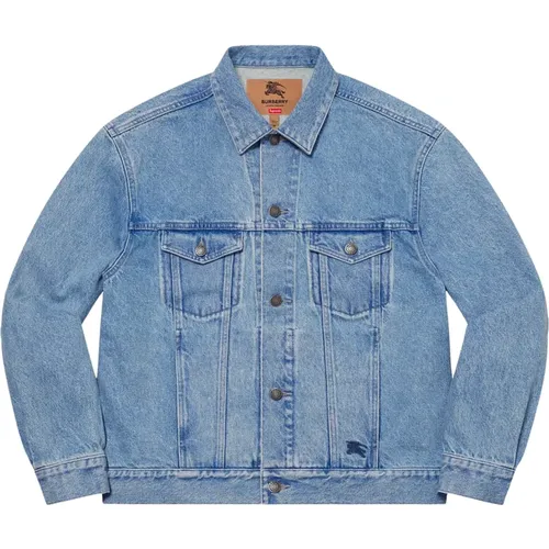 Limited Edition Denim Trucker Jacket , male, Sizes: S, XL, L, M - Supreme - Modalova