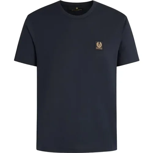Dunkle Ink Baumwoll T-Shirt Kollektion , Herren, Größe: XL - Belstaff - Modalova