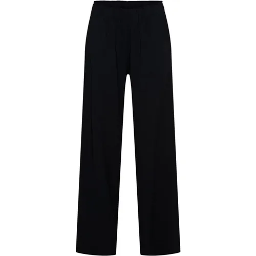 Weite Schwarze Hose , Damen, Größe: XL - &Co Woman - Modalova