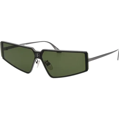 Stylische Sonnenbrille BB0192S,Ski-inspirierte Sonnenbrille mit Spiegelgläsern - Balenciaga - Modalova