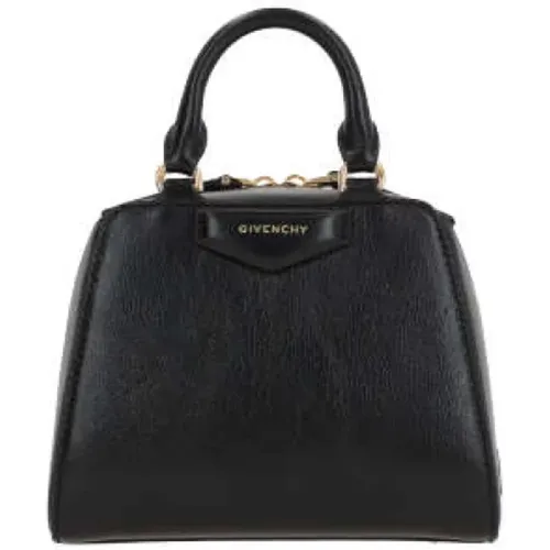 Leather Handbag with Gold Hardware , female, Sizes: ONE SIZE - Givenchy - Modalova