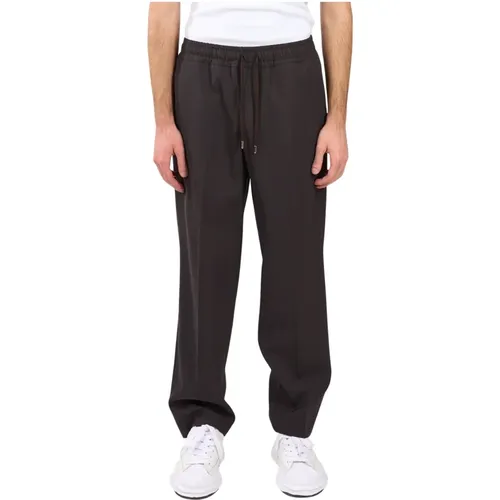 Pure Wool Loose Fit Pants , male, Sizes: M, XL, S, L - Costumein - Modalova