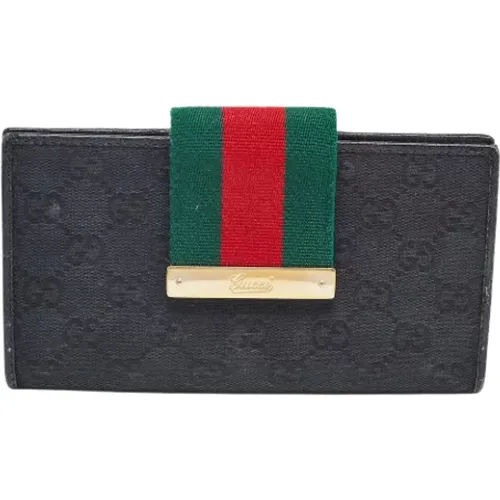 Pre-owned Canvas wallets , female, Sizes: ONE SIZE - Gucci Vintage - Modalova