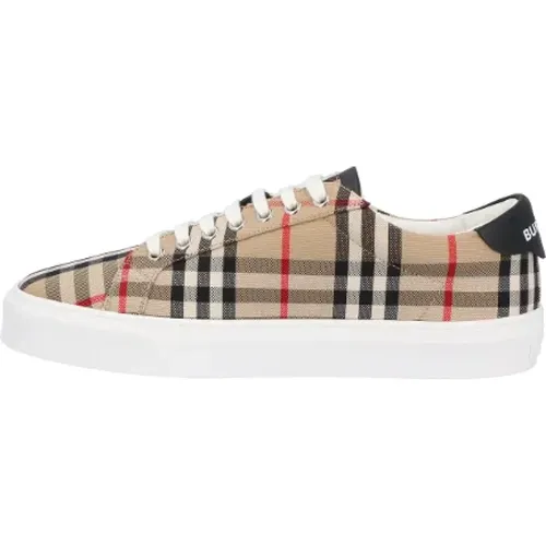 Baumwolle sneakers , Herren, Größe: 40 EU - Burberry - Modalova