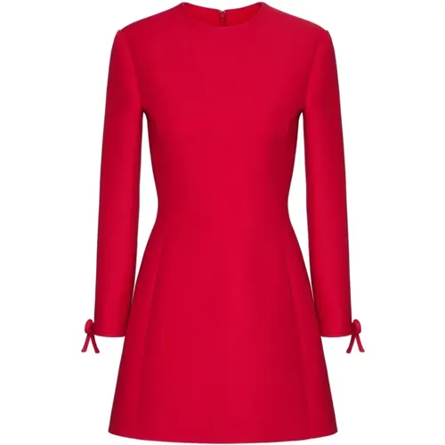 Rotes Kleid für Frauen Aw24 - Valentino Garavani - Modalova