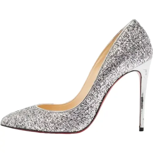 Pre-owned Fabric heels , female, Sizes: 3 1/2 UK - Christian Louboutin Pre-owned - Modalova