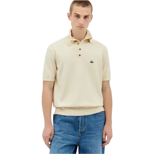 Polo-Shirt aus Baumwolle und Kaschmir , Herren, Größe: S - Vivienne Westwood - Modalova