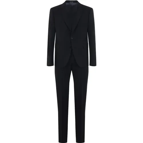 Sophisticated Single Breasted Suit , male, Sizes: 4XL, 5XL - Emporio Armani - Modalova