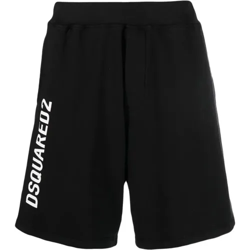 Cotton Casual Shorts for Men , male, Sizes: M, XL, 2XL - Dsquared2 - Modalova