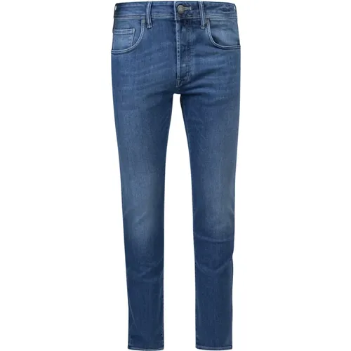 Slim-fit Jeans , Herren, Größe: W44 - Incotex - Modalova