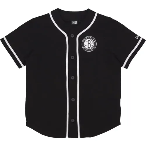 NBA Baseball Trikot Schwarz/Weiß , Herren, Größe: S - new era - Modalova