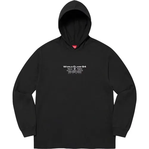 Beste Kapuzenlangarmshirt Schwarz - Supreme - Modalova