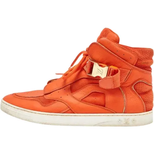 Pre-owned Leather sneakers , female, Sizes: 3 UK - Louis Vuitton Vintage - Modalova