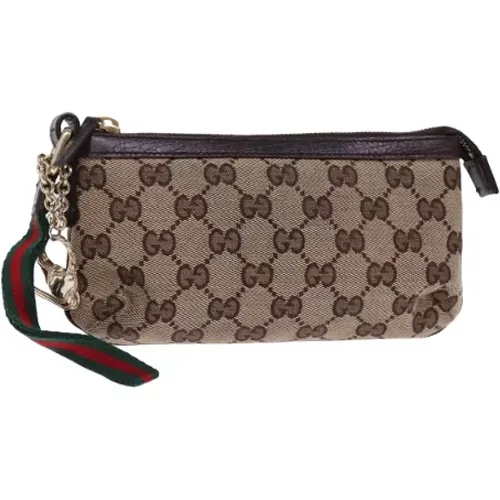 Pre-owned Canvas clutches , female, Sizes: ONE SIZE - Gucci Vintage - Modalova