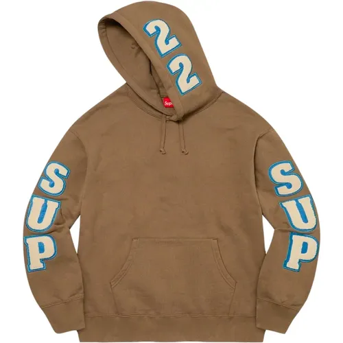 Chenille Hooded Sweatshirt Olive Brown - Supreme - Modalova