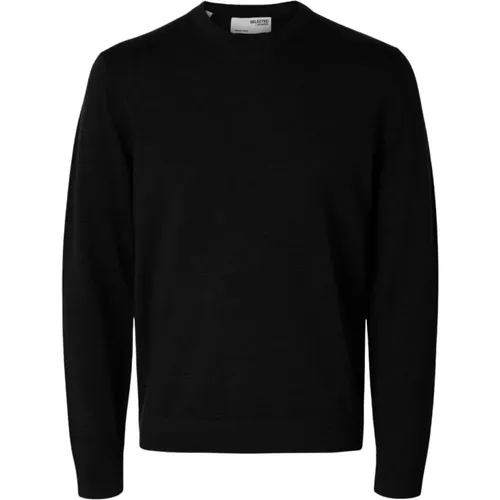 Langarm Pullover Herren , Herren, Größe: L - Selected Homme - Modalova