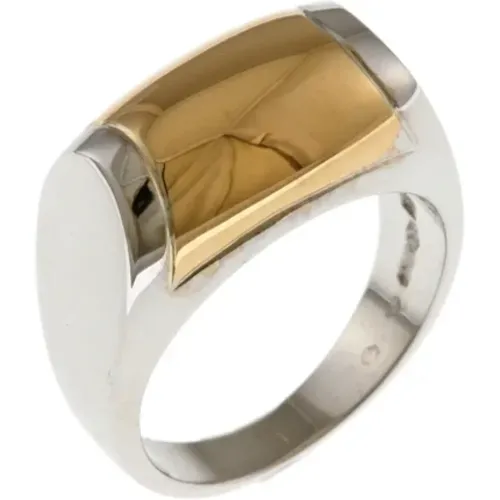 Pre-owned Stainless Steel rings , female, Sizes: ONE SIZE - Bvlgari Vintage - Modalova