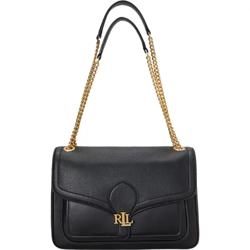 Pebbled Medium Bradley Bag , female, Sizes: ONE SIZE - Ralph Lauren - Modalova