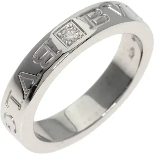 Pre-owned White Gold rings , female, Sizes: ONE SIZE - Bvlgari Vintage - Modalova