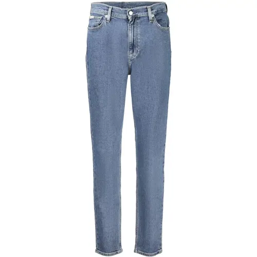 Blaue Baumwoll-Denim-Jeans und Hosen , Damen, Größe: W26 - Calvin Klein - Modalova