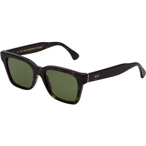 Green Retro Sunglasses , unisex, Sizes: 52 MM - Retrosuperfuture - Modalova