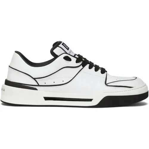 White Sneakers with Logo Patch , male, Sizes: 8 UK, 5 UK, 6 UK, 11 UK, 9 1/2 UK, 10 UK, 7 UK, 6 1/2 UK, 7 1/2 UK - Dolce & Gabbana - Modalova
