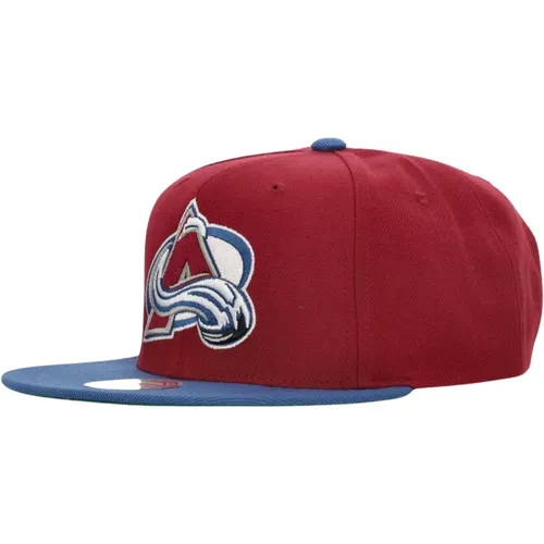 Colorado Avalanche Flache Schirmkappe - Mitchell & Ness - Modalova