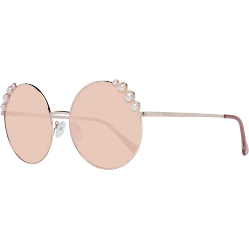 Roségoldene Runde Sonnenbrille für Frauen , Damen, Größe: ONE Size - Guess - Modalova