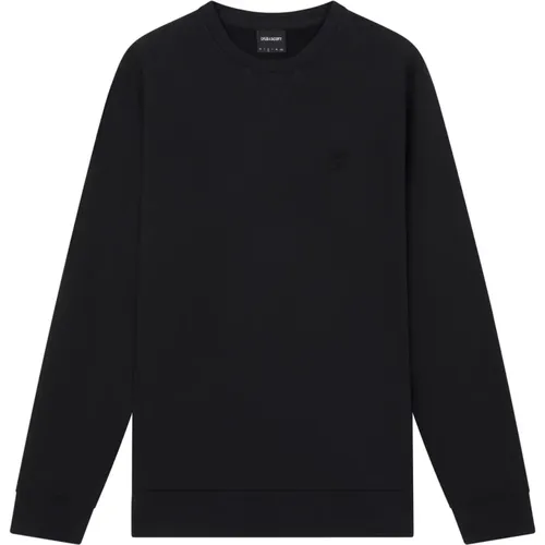 Tonal Eagle Crew Neck Sweatshirt , Herren, Größe: S - Lyle & Scott - Modalova