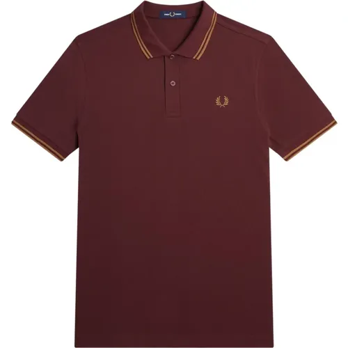 Classic Cotton Polo with Double Stripe , male, Sizes: S, 2XL, XL - Fred Perry - Modalova