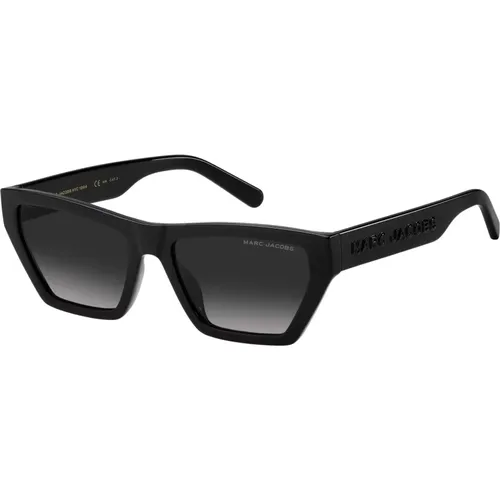 Schwarze/Graue Sonnenbrille,Stylische Sonnenbrille Marc 657/S,Havana Sonnenbrille Hellblau Schattiert - Marc Jacobs - Modalova