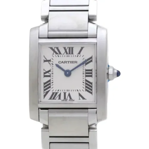 Pre-owned Stainless Steel watches , female, Sizes: ONE SIZE - Cartier Vintage - Modalova