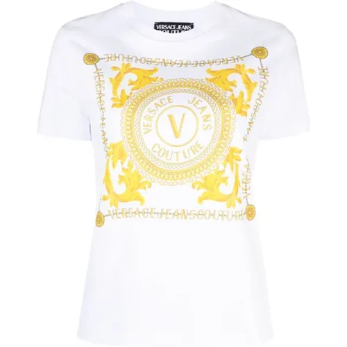 T-shirts and Polos , female, Sizes: 2XS - Versace Jeans Couture - Modalova