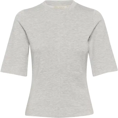 Melange Tshirt Top Granit , Damen, Größe: L - InWear - Modalova