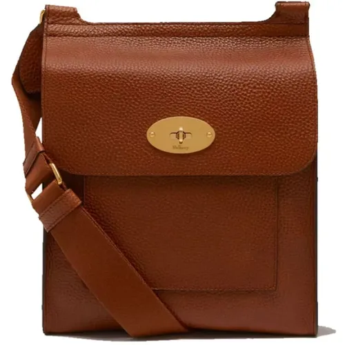Antony Daisy SCG Leather Bag , male, Sizes: ONE SIZE - Mulberry - Modalova