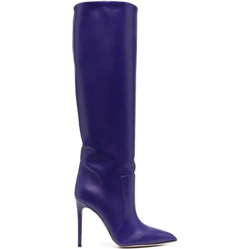 Mm Knee-High Boots, Ultraviolet Designer Color , female, Sizes: 4 1/2 UK, 3 UK - Paris Texas - Modalova