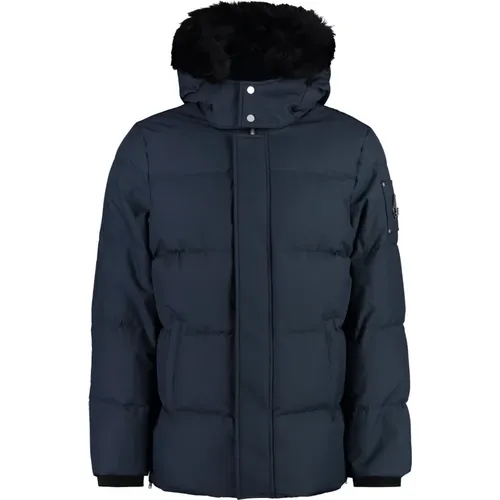 Nylon Daunenjacke mit abnehmbarer Kapuze - Moose Knuckles - Modalova