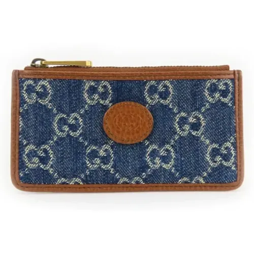 Pre-owned Denim wallets , female, Sizes: ONE SIZE - Gucci Vintage - Modalova