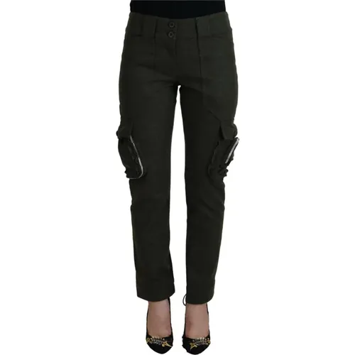 Lace Up Leg Women Tapered Pants , female, Sizes: L, M - Ermanno Scervino - Modalova