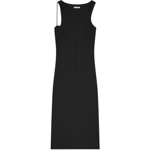 Dresses,Schwarzes Asymmetrisches Jersey-Kleid - PATRIZIA PEPE - Modalova